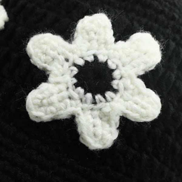Virkad Bucket Hat för Kvinnor Trendig Stickad Blommig Slouchy Hat Söt Boho Blomma Handgjord Beanie Utomhus Boho Resa Fiskehatt Apricot