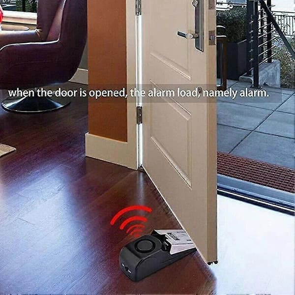 120db Hem Säkerhet Kil Dörrstopp Larmsystem Enhet Inkräktare