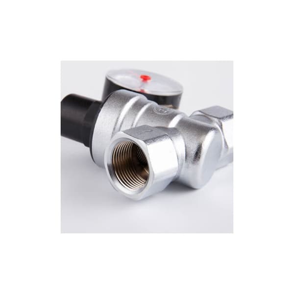 DN20 Vattentrycksreducerare, 3/4 tums vattentrycksregulator med tryckmätare