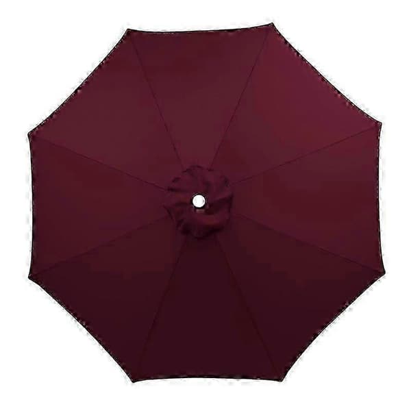 Udskiftningsdug til parasol, udendørs parasol udskiftningsdug Wine red 8-ribs 6.5FT-2m