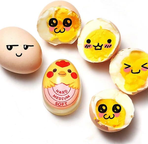 Kokt Egg Timer, Søt Morsom Fargeendrende Eggkoker, Gjenbrukbar Eggkoker, Timerverktøy