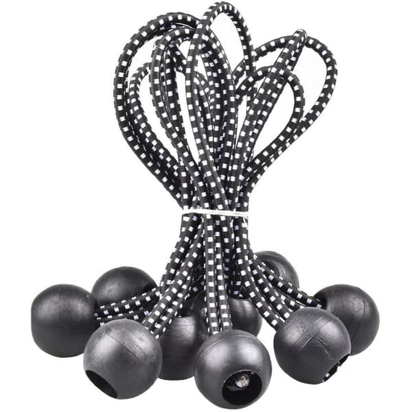 40 stykker elastisk bungee-snor, bungee-snor, bungee-snor med kugle, elastisk bungee-snor, telte, campingstropper