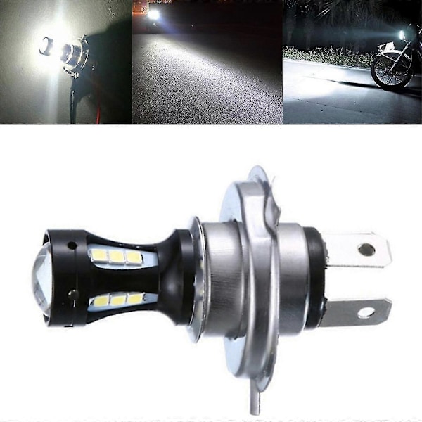 H4 Moottoripyörän Ajovalopolttimo 3030 18smd 950lm 6000k 18w 12-24v Led-autoajovalopolttimo