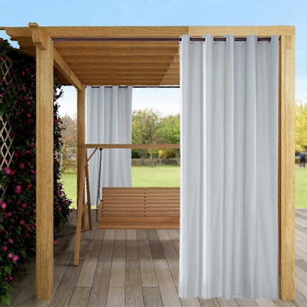 Utomhusgardin Vattenavvisande 1 Styck Öljettgardin Transparent Utomhusgardin