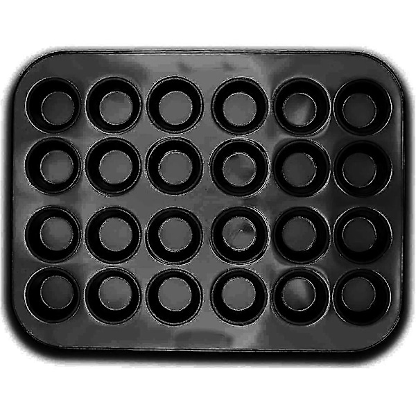 24 Kopps Muffinsform, Bakeutstyr Non-stick Cupcake Bakeform Kraftig