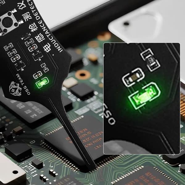 Induktans Tester - 1 Stykke - Bærbar - LED Detektion - Smartphone Reparation - 75 x 27 mm