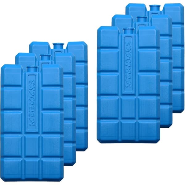 Køleelementer til isolerede tasker, køleblokke, 12 timers køletid, ca. 200g pr. enhed, ca. 8,1 x 15,2 x 2,2 cm, også til kølebokse
