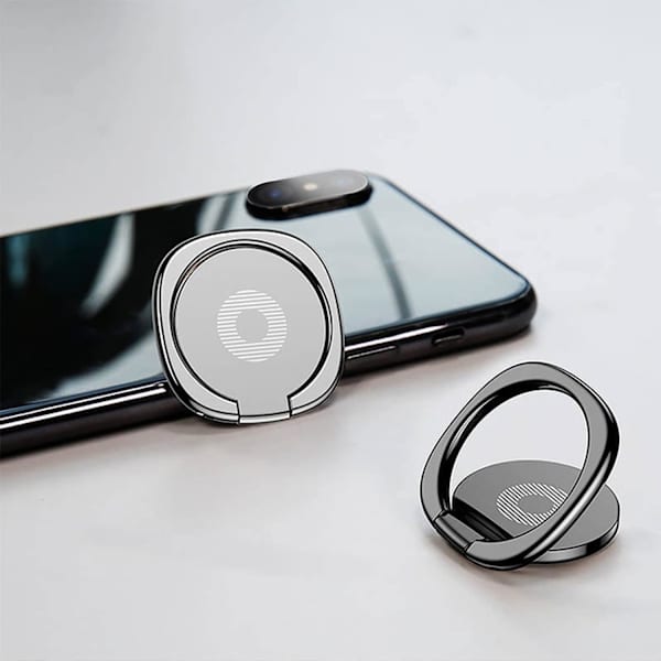 Mobiilisormipidike 360° pyörivä sormiote rengasteline pidike kaikille Android-matkapuhelimille tableteille iPhoneille