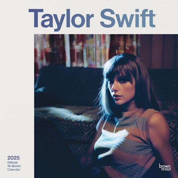 Taylor Swift 2025 Kvadratisk Veggkalender 30cm x 30cm Flerfarget