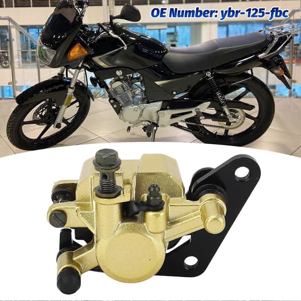Metal Forbremsekaliber Samling til Yamaha YBR125 2007 til 2017 Inkluderer Bremseklodser