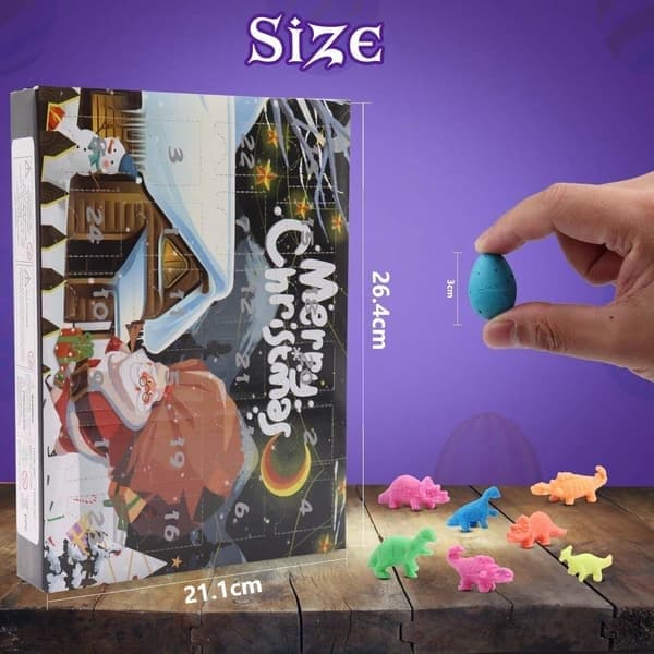 Adventskalender Dinosaur Barn Dinosaur Egg Gave 24 Dager Nedtelling til Jul Dinosaur Egg Leketøy Gutt Jente