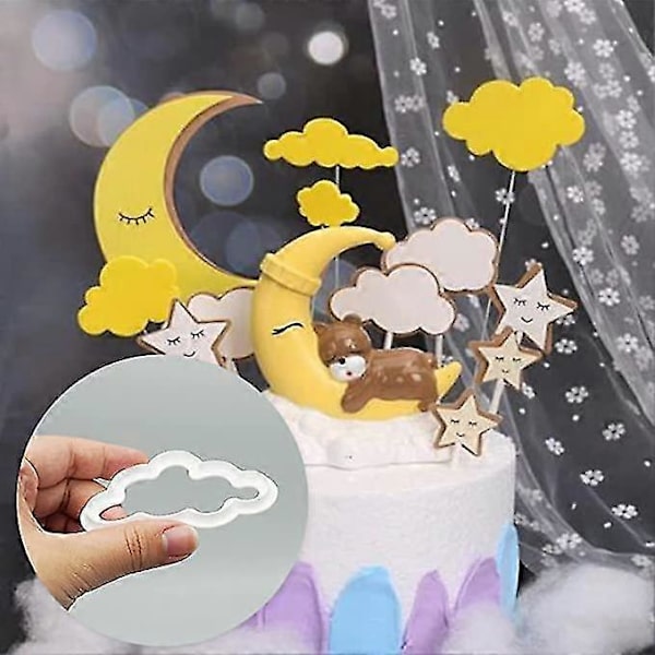 Skyform Kakeform Sett Med 5 Plast Fondantkutter Gummipasta Kutter Kakeform