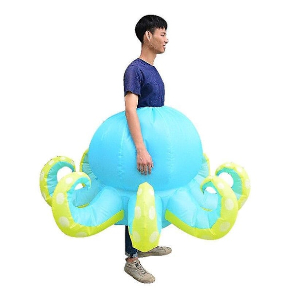 Blæksprutte Kostume Voksen Halloween Cosplay Oppustelig Dragt Kvinder Mænd Performance Nederdele Karneval Party Maskot Klæd Dig Ud Rekvisitter octopus One Size