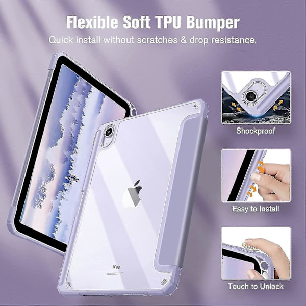 Ipad 9:e/8:e/7:e generationen 10.2\" Slimfodral Stötsäkert fodral