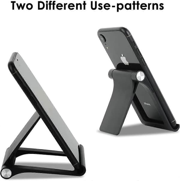 Telefonstativholder - Multi-vinkel justerbar telefonbordstativ tabletholder Black