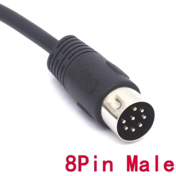 Tomost 8-bens han til han MIDI forlængerkabel til Bang & Olufsen B&O PowerLink BeoLab (1,5 m)