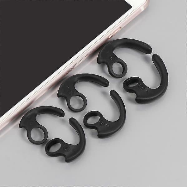 3 par/lot blød silikone etui ørekrog in-ear ørepropper til Sony øre tips S/M/L Black