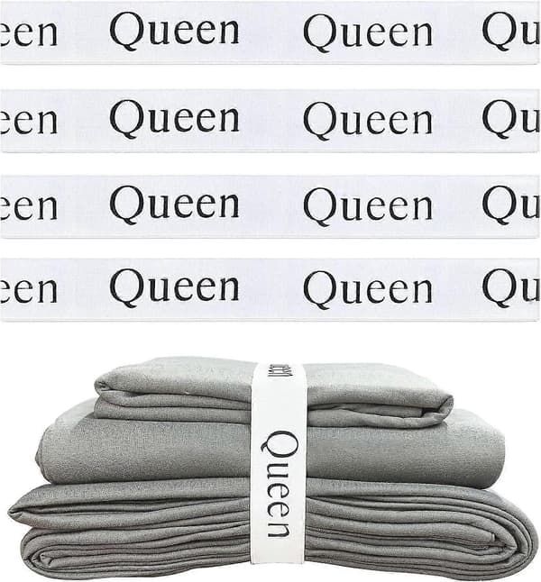 Premium-lakanajärjestelynauhat - 4 kpl Queen-koko