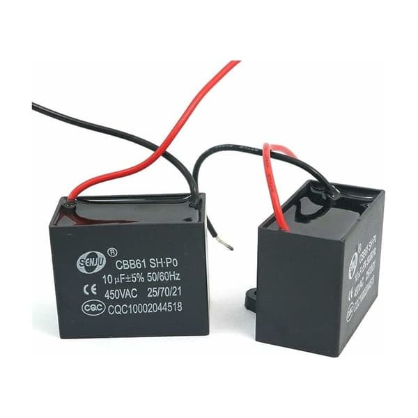 Stk CBB61 450V AC 50/60Hz Blæsermotor Strøm Kondensator 10uF
