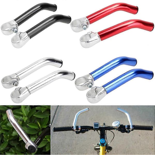 2 st Cykelstyre Sport Aluminiumlegering Bar End Landsvägscykel MTB Armstöd Grepp Blue