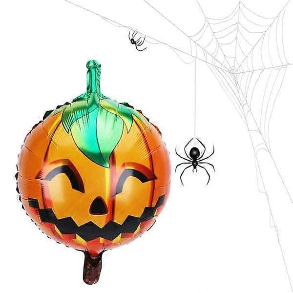 10-pack Halloween Dekor Aluminium Pumpa Ballong Party Dekor
