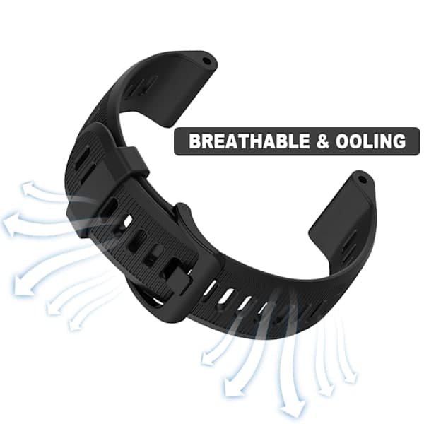 Kellon ranneke silikoni Forerunner 945/935, Garmin Fenix 5 Musta Garmin Forerunner 945/935, Garmin Fenix 5 Black