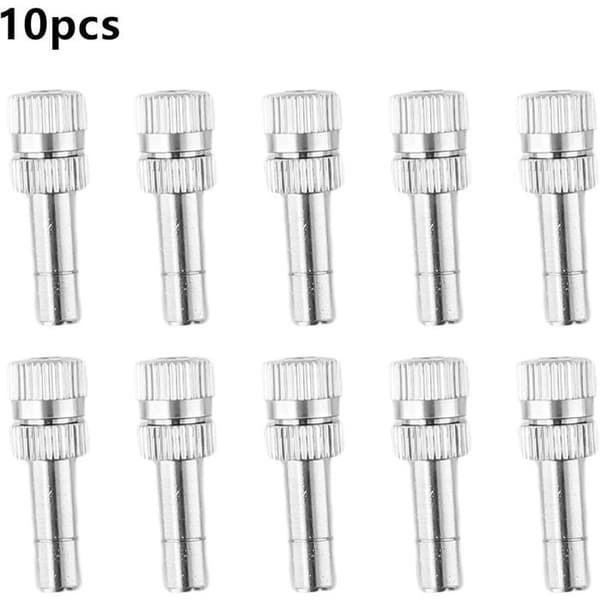 Pakke med 10 6 mm quick-connect tågedyser til havevanding, drivhus, vanding