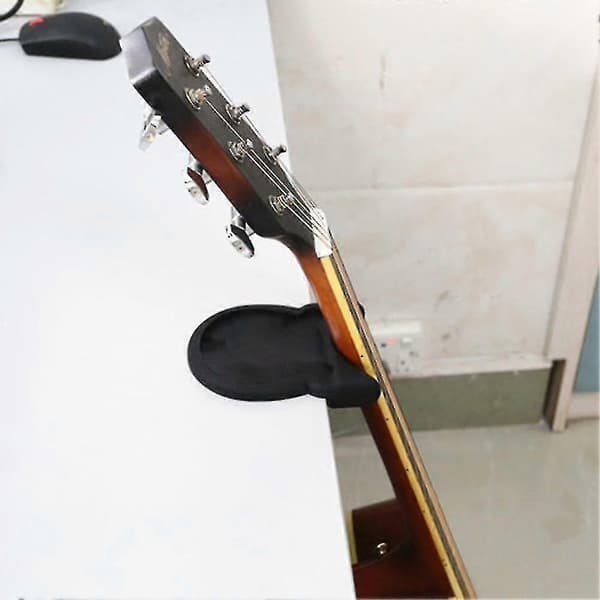 Jinxiu Bærbart Guitarstativ Hovedstok Halsstativ Guitarstativ Hjem Sort 1 stk)
