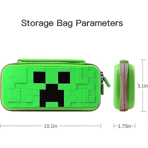 Nintendo Switch Minecraft bæretaske med spilgarage til voksne og børn