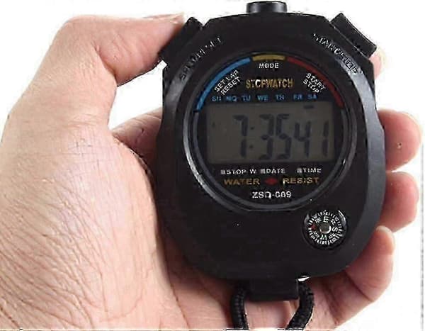 12-pack Multifunktionell Elektronisk Digital Sportstoppur Timer, Stor Display med Datum, Tid och Alarmutgåva 529-Good