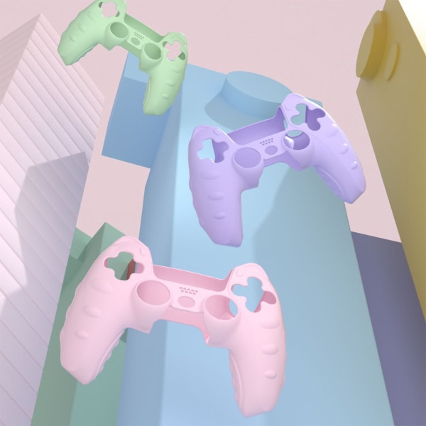 PS5-kontroller halkskyddande mjukt cover purple