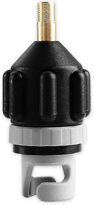 Kajakadapter, Kajakbåt Luftpump Luftventil Inflationsadapter, Standardventiladapter, Stand Up Paddle Board Nautisk Flotte Sup Pumpadapter svart