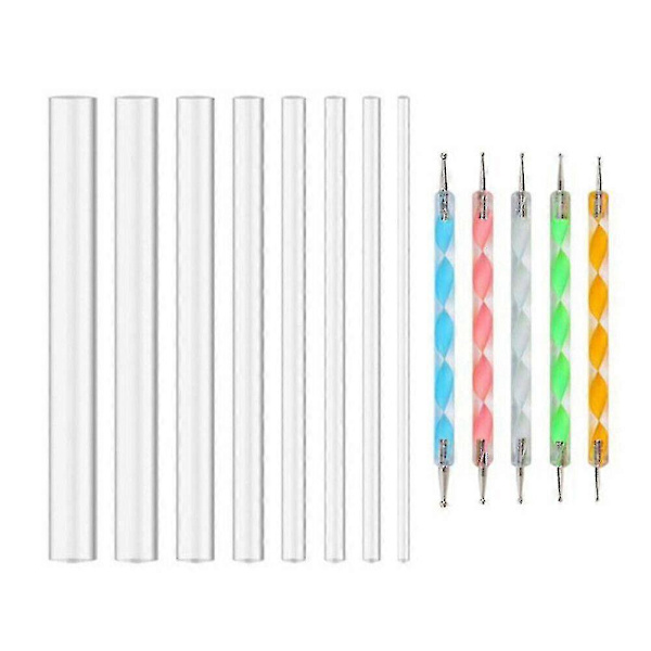 13 st Mandala Dotting Tool Målnings Rock Dot Kit Stenmålningspenna