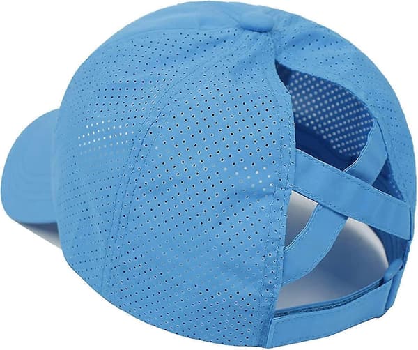 Basebollkeps med hästsvanshål Blue