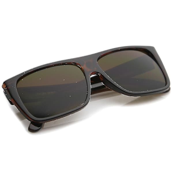 Retro Flat Top Leveät sangat Eazy E -tyyliset suorakulmaiset aurinkolasit 57mm Mimenor_xsdxm