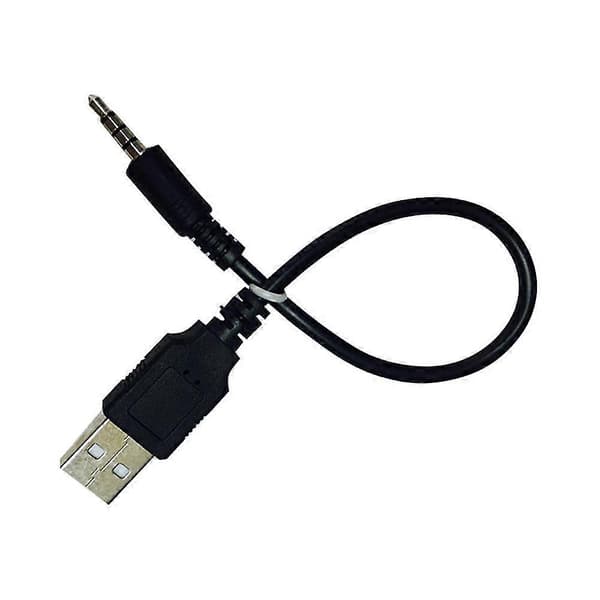 Fiauli 3,5 mm hann til USB AUX-kontakt lydkabel ladeadapter ledning for bil MP3