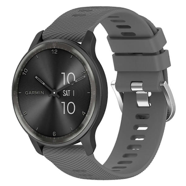 Silikone Urrem Til Garmin Venu SQ Dark Grey