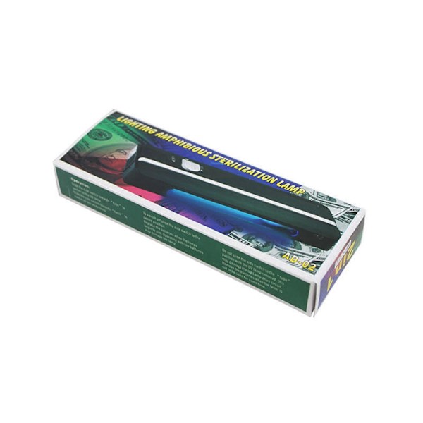 Uusi 254 nm:n lyhytaaltoinen UV-valolamppu fluoresenssileimoille ja -seteleille