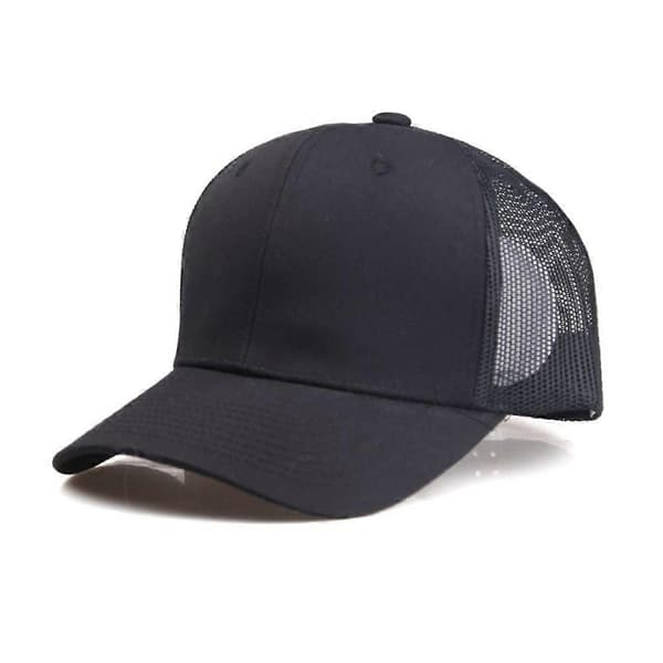 Baseballcaps, solskjerm og solbeskyttelse baseballcaps, vintage broderte caps Black