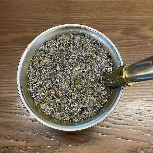 Yerba Mate Kopp 304 Rostfritt Stål Dubbelvägg 24cl Argentinsk Yerba Mate Kalebass Hög Kvalitet