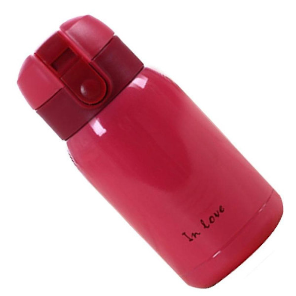 Mini Rustfri Stål Stor Mave Flaske (Rød) 200ml