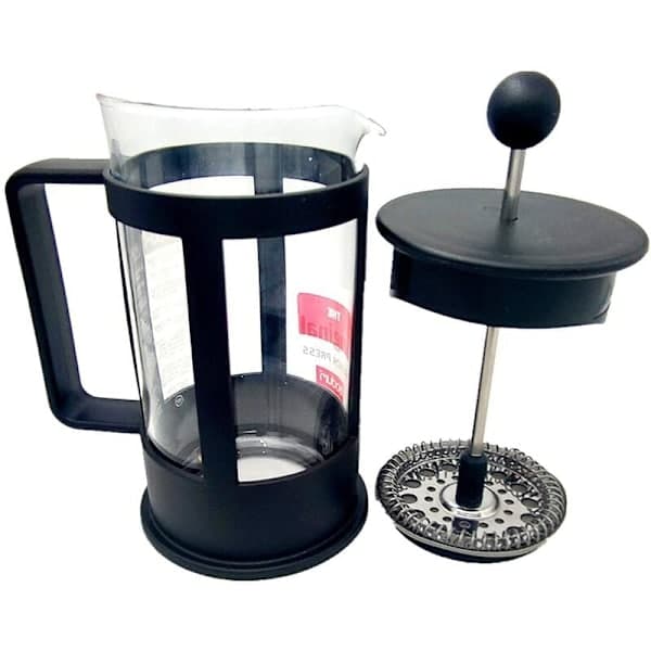 34Oz, 8-kops stempelkande og tebrygger, 4 tommer rustfrit stål stempelkande erstatningskaffefilter