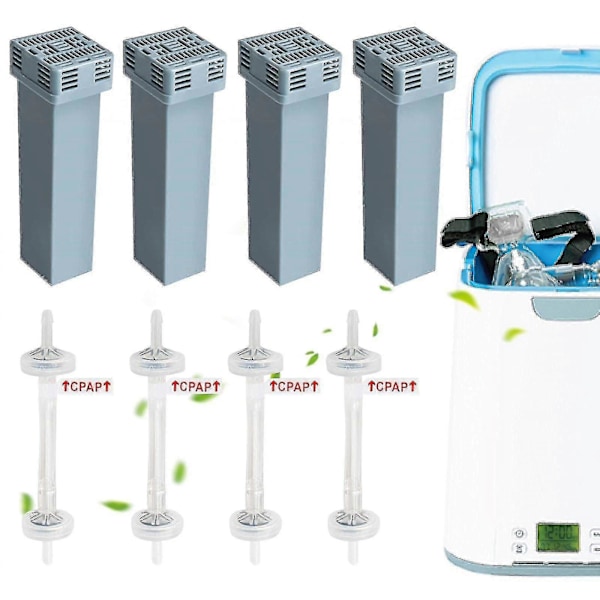 50% rabatt, for Soclean 2 filter SC1200 patronsett - 4-pakning for effektiv CPAP-rengjøring, rask levering