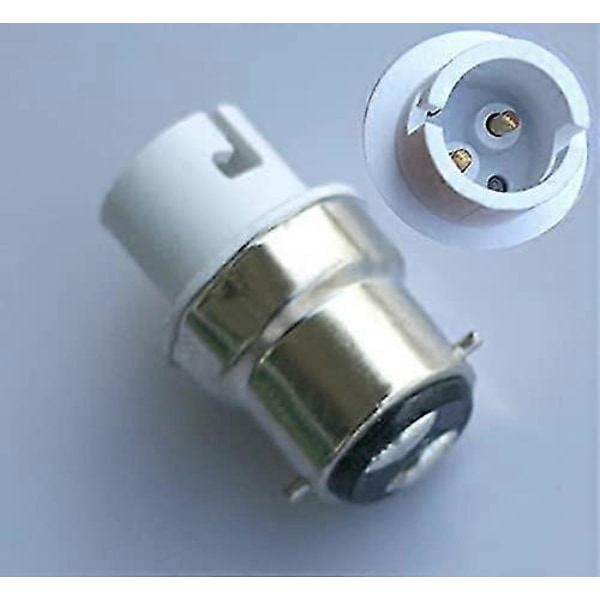 Sæt med 5 B22 til B15 / Ba15d / B15d eller LED pære adaptere