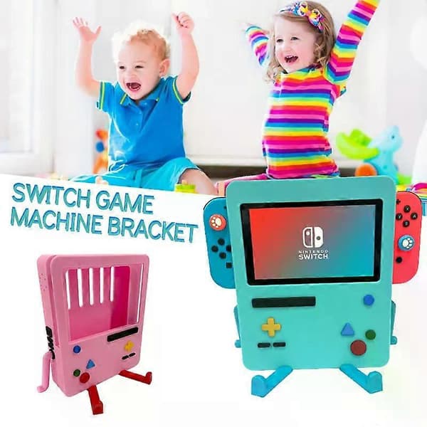 FÖR SWITCH BMO STATIV Söt tecknad flerfärgad silikonmaterial Handhållet spelskärmsstöd 1