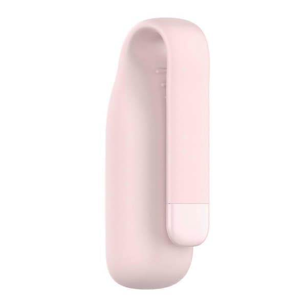 For Fitbit-Luxe Silikonklokke for Deksel Beskyttelse Krok Metallklips Lås Ho Pink
