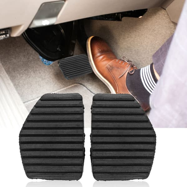 Set med 2 gummiöverdrag för kopplings- och bromspedaler för 1007 207 208 301 C3 C4 C5 C6 C8