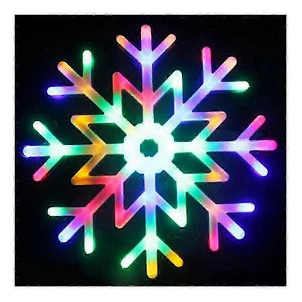 40 cm LED snøfnugg flerfarget pendellampe Snowflake Lantern