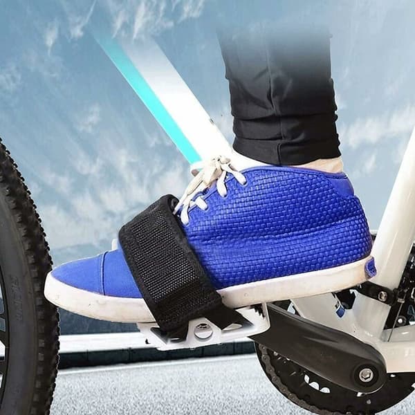 Sett med 4 pedalstropper for tåklemmer til nybegynner trimsykler