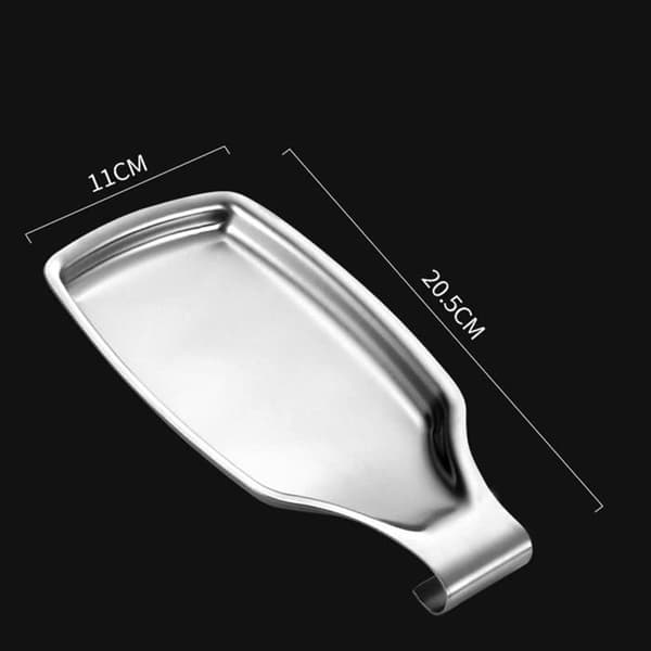 Skeholder - 1 Stykke - Rustfrit Stål - Varmebestandig - Til Køkken - Sort 11x20.5cm